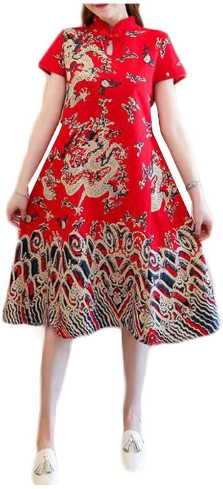 cheongsam a line dress