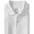 thumbnail image 4 of Wonder Nation Boys School Uniform Short Sleeve Performance Polo Shirt, 2-Pack Value Bundle, Sizes 4-18 & Husky, 4 of 4
