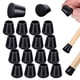 thumbnail image 1 of Casquillos negros sólidos, cubiertas para pies de muebles, fieltro termoplástico de elastómero de silicona antideslizante, puntas para patas de muebles con reducción de ruido para pisos de madera (16, 1 of 8
