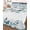Navy blue, duck green, variant on Quilts Queen Size Bedding Set, Yellow Leaves Reversible Summer Quilt 3 Pieces, Summer Botanical Lightweight Bedspreads Coverlets with 2 Pillow Shams for All Seasons