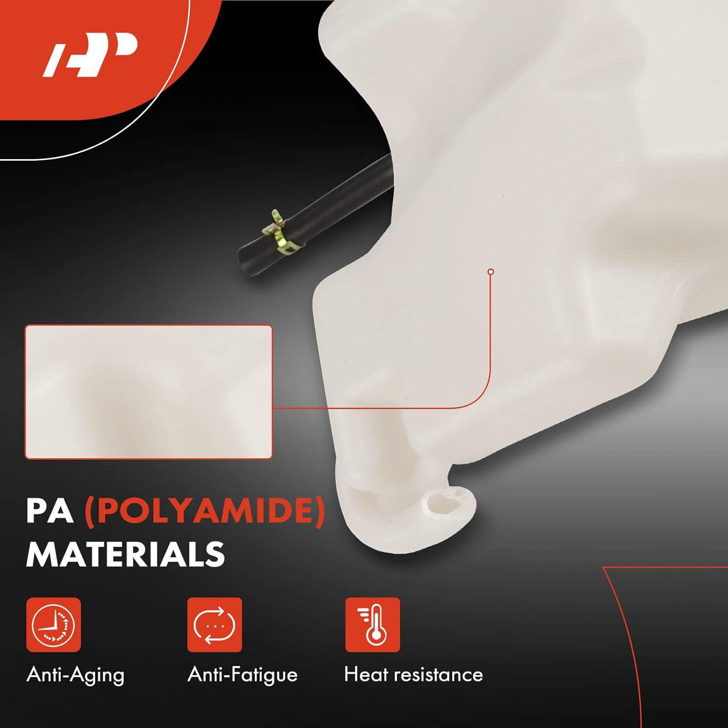 A-Premium Coolant Expansion Tank Compatible with Nissan Altima 2007-2013 L4 2.5L 2013 Coupe Only Maxima V6 3.5L 2009-2014 Front