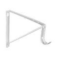 thumbnail image 2 of Hyper Tough 12 inch Closet Rod Bracket White, 2 of 8