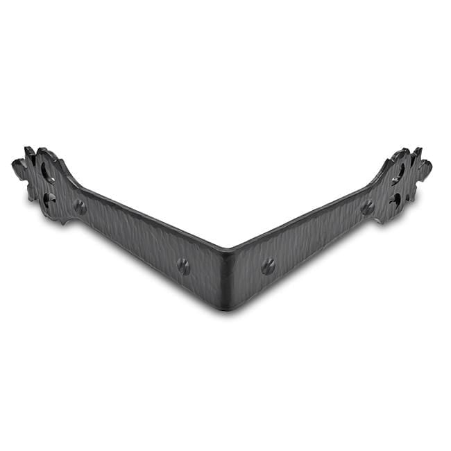 2 Pack 6 inch Metal Corner Protector Black Furniture Corner Hardware Corner Bracket Metal