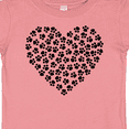 thumbnail image 4 of Inktastic Heart Made Of Paws, Dog Paws, Puppy Paws - Black Boys or Girls Baby T-Shirt, 4 of 5