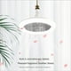 thumbnail image 3 of 2X Ventilador de Techo con Control Remoto y Luz 30W LáMpara LED Ventilador Inteligente Silencioso Ventilador de Techo E27 Base Convertidora Gris, 3 of 5