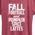 thumbnail image 3 of Instant Message - Fall Football Pumpkin Spice Lattes Short Sleeve Graphic T-Shirt, 3 of 6