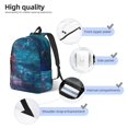 thumbnail image 3 of Disketp Abstract Colorful Art Supplies print Canvas Backpack Lightweight Travel Daypack Student Rucksack Laptop Backpack-Medium, 3 of 5