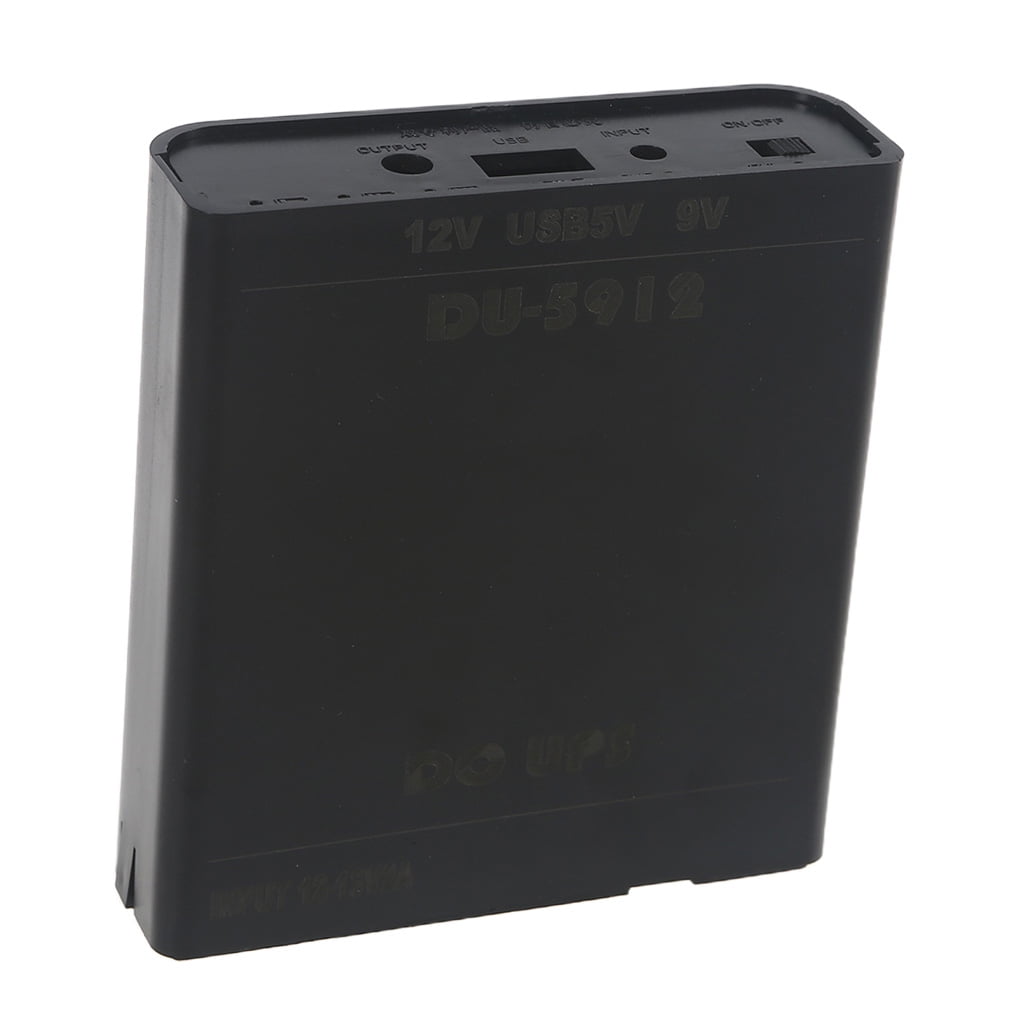 12V Ausgang Netzteil 3X 18650 Batterien DIY Power Bank Box mit Netzkabel  für WiFi Router LED Lichtleiste Lautsprecher 12V Power Bank Ladegerät Router