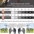 thumbnail image 3 of FINGER TEN Golf Gloves Men Left Hand Right Leather with Ball Marker Color Pack, Mens Golf Glove All Weather Grip, 3 of 4