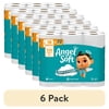 (6 pack) Angel Soft 2-Ply Toilet Paper, 18 Mega Rolls, 320 Sheets per Roll