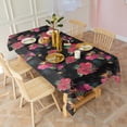 thumbnail image 5 of Pioneer Flower Floral Print Pattern Rectangle Tablecloth 60"x102",Waterproof Polyester Rectangle Table Cloth, Wipeable Spillproof Polyester Tablecloth for Dining, Camping, Indoor and Outdoor, 5 of 6