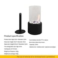 thumbnail image 3 of Brasero pequeño de mesa, mini chimenea portátil de alcohol para interiores, sin humo y fácil de limpiar., 3 of 5