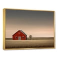 thumbnail image 2 of Designart "Minimalist Country Charm Of The Red Barn" Barn Floater Framed Wall Decor, 2 of 5