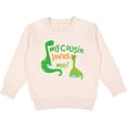 thumbnail image 2 of Inktastic My Cousin Loves Me Dinosaur Toddler Sweatshirt, 2 of 4