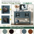thumbnail image 2 of 45'' Console Table with 2 Drawers, 2 Cabinets and 1 Shelf, Buffet Sideboard, Wood Storage Cabinet, Living Room Kitchen Dining Room Furniture, 2 of 7