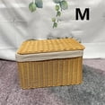 thumbnail image 1 of Panier de Rangement pour Livres en imitation Rotin Tressé Fait Main, 1 of 7