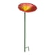 thumbnail image 1 of Comedero para pájaros con forma de flor, de hierro, fácil de usar. Rojo, 1 of 9