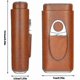 thumbnail image 2 of Gift For Father, That Can Hold 3 Cigars, Leather With Cigar Cutter, Portable, 2 of 4