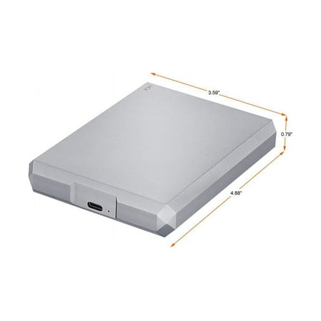 LaCie - Mobile Drive 5TB External USB 3.1 Gen 2 Portable Hard Drive - Space Gray