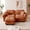 Orange, variant on MIKIBAMA 76.3" Chenille Cloud Loveseat Sofa, 2-Seat Modular Sectional Couch for Living Room, Apartment, Office, Orange