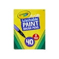 thumbnail image 2 of Crayola No-Drip Paint Brush Pens, Assorted Colors, Paint Set, 40 Count, Creative Gift for Kids and Teens, 2 of 5