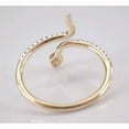 thumbnail image 2 of 2.00Ct Round Cut Simulated Diamond Snake Style Engagement Ring 14K Yellow Gold Plated, 2 of 5