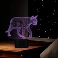 thumbnail image 6 of YSITIAN 3D Cat Night Light Animal Lamp Illusion Night Light 7 Color Changing Touch Switch Table Desk Decoration Lamps Gift with Acrylic Flat ABS Base US YT05-217, 6 of 7