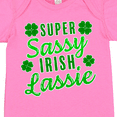 thumbnail image 4 of Inktastic Super Sassy Irish Lassy with Green 4 Leaf Clovers Boys or Girls Baby Bodysuit, 4 of 5