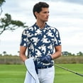 thumbnail image 6 of Balery Shark Printed Men’s Short Sleeve Polo Shirt, Midweight Men's Shirt,Golf Polo shirts -, 6 of 9