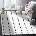 thumbnail image 5 of Area Rugs 5x7 Ft Boho Polka Dot Stripes Geometric Black White Non-Slip Washable Rug Indoor Rug Floor Mats Non Shedding Carpet for Living Room Bedroom Dining Room Home Decor, 5 of 8