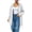 (New37)White, variant on Thousandth Women's Loose Fit Zip Up Hooded Coat Casual Mid Length Oversized Long Sleeve Sweatshirt Fall Winter Warm Jacket