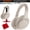 Silver, variant on Sony WH1000XM4/B Premium Noise Cancelling Wireless Over-the-Ear Headphones Bundle with Deco Gear Pro Audio Headphone Stand + Microfiber Cleaning Cloth