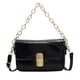 thumbnail image 1 of Nuevo bolso de hombro portátil con cadena brillante, moderno y sencillo, de piel sintética tipo joker, bolso pequeño, color negro, 1 of 5