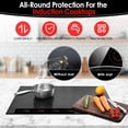thumbnail image 2 of KitchenRaku - Alfombrilla protectora de inducción grande, magnética, antiarañazos, compatible con estufa eléctrica y vidrio, color negro, 2 of 3
