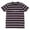 Black Purple Stripe, variant on Beautiful Giant Trendy Men's Short Sleeve T-Shirts Leisure Crew Neck Tee