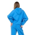 thumbnail image 4 of Forever 21 Women's Bright Blue Athleisure Hoodie Sweatshirt, Oversized Fit for Cozy Everyday Layering, L, 4 of 6