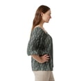 thumbnail image 2 of Chaps Women's Squareneck Peasant Top, 2 of 3