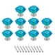 thumbnail image 1 of Uxcell 10 Pcs Perillas de Cristal para Cajones 0.95" Perillas para Tocador para Armario Verde Azulado/Plata, 1 of 6