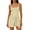 Beige, variant on Womens Tennis Dress Workout Built in Shorts Wrap Skirt Rompers Spaghetti Straps Slim Athletic Dress