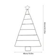 thumbnail image 3 of Foldable Iron Christmas Tree Wall Rack for Indoor Outdoor Holiday Decor, Space Saving Perforated Display Stand for Hanging Ornaments & Festive Lights, 3 of 6