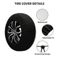 thumbnail image 2 of Gaeub Pink Glitter 14-17in Tire Cover, Spare Tire Cover, for Camper Caravan, Trailer, Car, Truck, SUV, Jeep-15 inch, 2 of 6