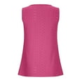thumbnail image 5 of Beach Vacation Clothes for Women Cute Athletic Shirts for Women Button Crop Tops Dance Top Crop Girls Winter Clothes Size 6 Top Pack Cute Tops Silk Cardigan Camisole Workout Spandex Hot Pink S, 5 of 6