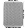 thumbnail image 3 of Alfombrilla de silicona antigoteo para encimeras, escurridores y soportes, resistente al calor, para secar platos, color gris, 3 of 5