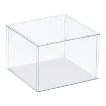 Uxcell Display Case Acrylic Box Assemble Transparent Dustproof Box Showcase for Collectibles Crafts 10.2x10.2x10.2 inch