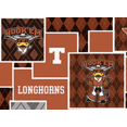 thumbnail image 3 of Official Licensed NCAA University of Texas Argyle Boxes Fabric by the Yard, 3 of 3