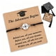 thumbnail image 1 of Pulsera de graduación para él o ella: pulsera unisex ajustable de cuerda tejida con caja de regalo y tarjeta con cita inspiradora. Regalo de graduación de secundaria o universidad para hombres, 1 of 5