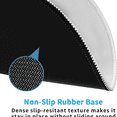 thumbnail image 3 of Round Mouse Pad,  Premium-Textured Washable Non-Slip Rubber Base for Men Women Wireless Computer Laptop Gaming Desk Accessories, 3 of 6