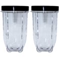 thumbnail image 1 of 16 Ounce Tall Cup with Stay Fresh Jar Lid with Gasket, Compatible with Original Magic Bullet Blender Juicer 250W MB-1001, MB-1001B, MBR-1101, MBR-1701, MBR-1702, MBR-0301-16oz Cup (2 Pack), 1 of 8