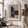 thumbnail image 3 of Paper Cut No.5 - Mixed Media Abstract Minimalist Geometric Modern Art Bauhaus Mid-Century Modern Art Deco Oak Framed Wall Art Print 5 x 7 inches, 3 of 71