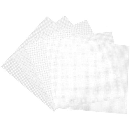 

Woven Mesh Sheet Bag DIY Material Dimension Whiting Plastic Canvas Embroidery Tool Suite White